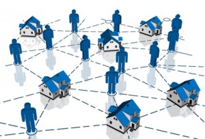 Real Estate Market, blue house network